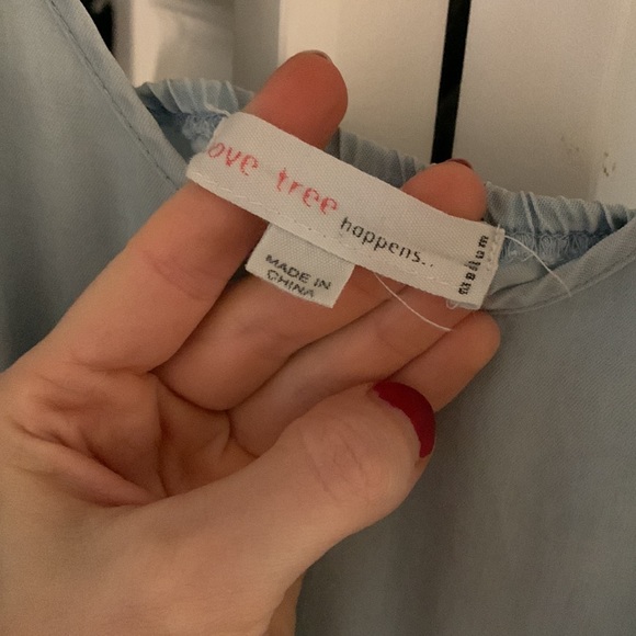 Light blue chambray jumpsuit, size medium - Picture 2 of 3